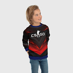 Свитшот детский CS GO logo, цвет: 3D-синий — фото 2