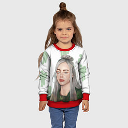 Свитшот детский Billie Eilish, цвет: 3D-красный — фото 2