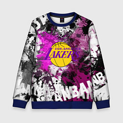 Свитшот детский Лос-Анджелес Лейкерс, Los Angeles Lakers, цвет: 3D-синий