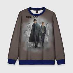 Свитшот детский Sherlock, цвет: 3D-синий