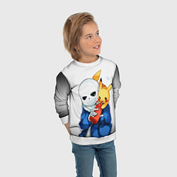 Свитшот детский UNDERTALE, цвет: 3D-белый — фото 2