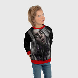 Свитшот детский BILLIE EILISH, цвет: 3D-красный — фото 2