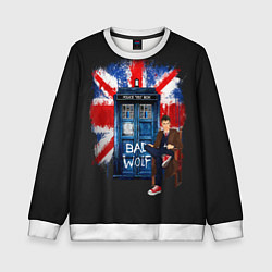 Свитшот детский Doctor Who: Bad Wolf, цвет: 3D-белый