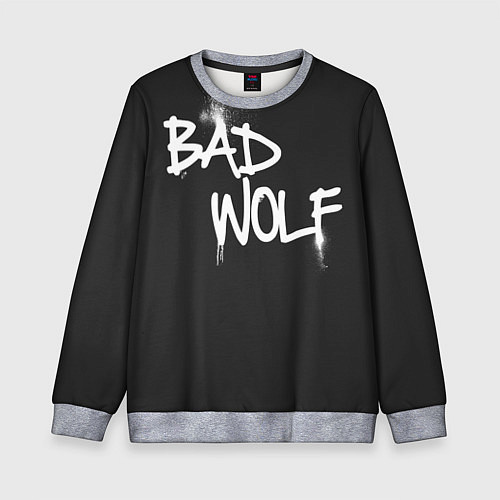 Детский свитшот Bad Wolf / 3D-Меланж – фото 1