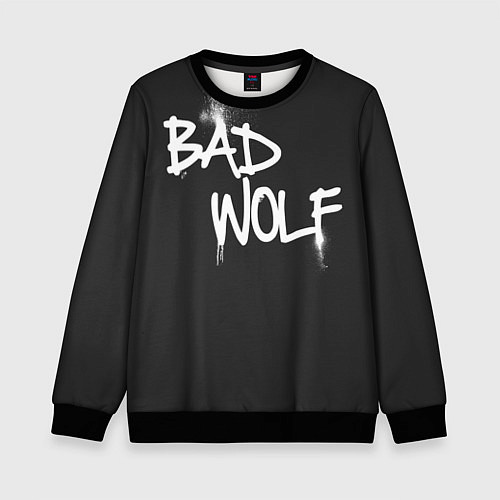 Детский свитшот Bad Wolf / 3D-Черный – фото 1