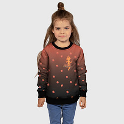 Свитшот детский Flame Princess, цвет: 3D-черный — фото 2