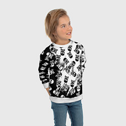 Свитшот детский Черепа, цвет: 3D-белый — фото 2