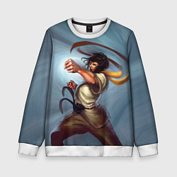 Свитшот детский Karate girl, цвет: 3D-белый