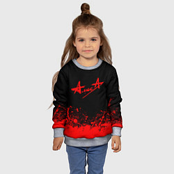 Свитшот детский АлисА, цвет: 3D-меланж — фото 2