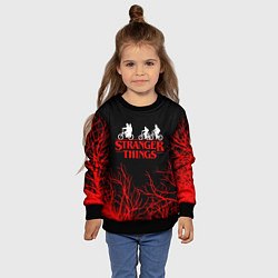 Свитшот детский STRANGER THINGS, цвет: 3D-черный — фото 2