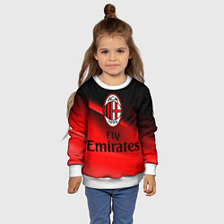 Свитшот детский Милан, цвет: 3D-белый — фото 2
