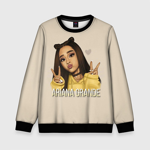 Детский свитшот Ariana Grande Ариана Гранде / 3D-Черный – фото 1