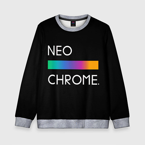 Детский свитшот NEO CHROME / 3D-Меланж – фото 1