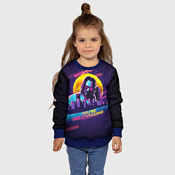 Свитшот детский You Are Breathtaking!, цвет: 3D-синий — фото 2