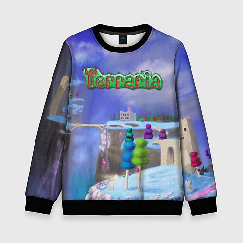 Детский свитшот Terraria / 3D-Черный – фото 1