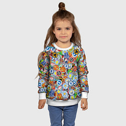 Свитшот детский Английская Премьер Лига, цвет: 3D-белый — фото 2