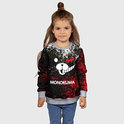 Свитшот детский MONOKUMA, цвет: 3D-меланж — фото 2