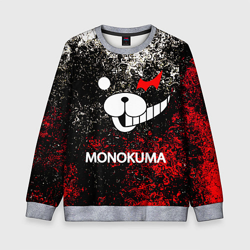 Детский свитшот MONOKUMA / 3D-Меланж – фото 1