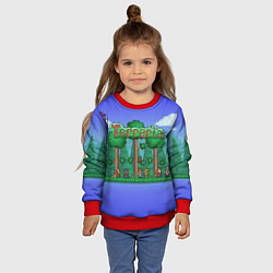 Свитшот детский Terraria, цвет: 3D-красный — фото 2