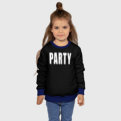 Свитшот детский Hard PARTY, цвет: 3D-синий — фото 2