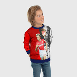 Свитшот детский Головин, цвет: 3D-синий — фото 2
