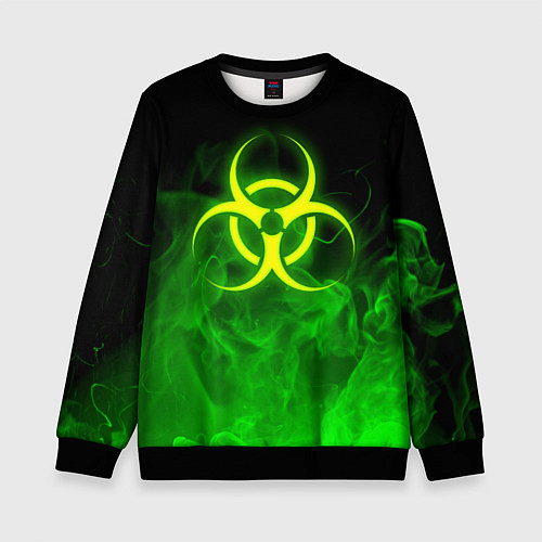 Детский свитшот BIOHAZARD / 3D-Черный – фото 1