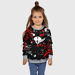 Свитшот детский MONOKUMA, цвет: 3D-меланж — фото 2