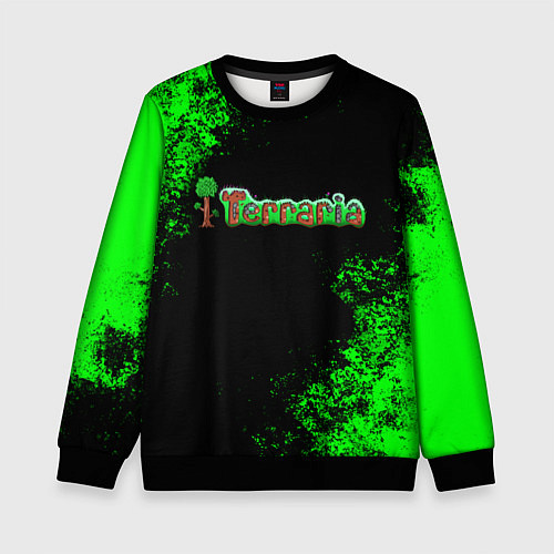 Детский свитшот Terraria / 3D-Черный – фото 1