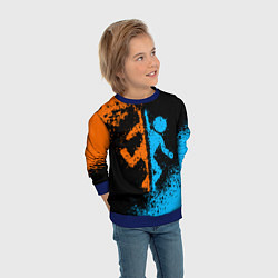 Свитшот детский PORTAL, цвет: 3D-синий — фото 2