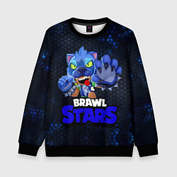 Детский свитшот Brawl Stars Blue Hex