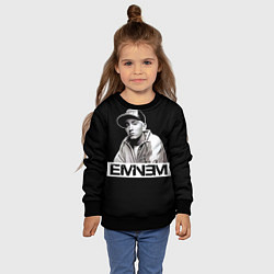 Свитшот детский Eminem, цвет: 3D-черный — фото 2