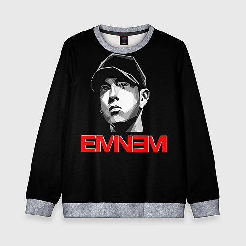 Детский свитшот Eminem / 3D-Меланж – фото 1