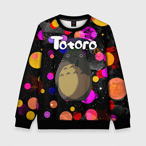 Детский свитшот Totoro / 3D-Черный – фото 1