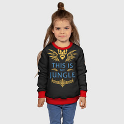 Свитшот детский This is my Jungle, цвет: 3D-красный — фото 2