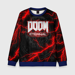 Свитшот детский DOOM ETERNAL, цвет: 3D-синий