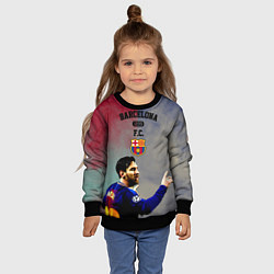 Свитшот детский Messi, цвет: 3D-черный — фото 2