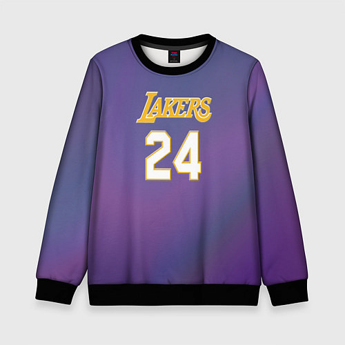 Детский свитшот Los Angeles Lakers Kobe Brya / 3D-Черный – фото 1