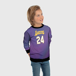 Свитшот детский Los Angeles Lakers Kobe Brya, цвет: 3D-черный — фото 2