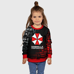 Свитшот детский RESIDENT EVIL UMBRELLA CORP, цвет: 3D-красный — фото 2