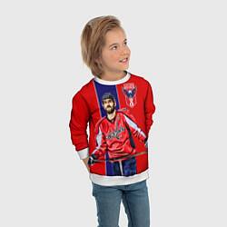Свитшот детский Ovechkin Capitals, цвет: 3D-белый — фото 2