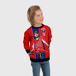 Свитшот детский Ovechkin Capitals, цвет: 3D-черный — фото 2