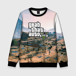 Свитшот детский Grand Theft Auto 5, цвет: 3D-черный
