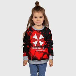 Свитшот детский UMBRELLA CORP, цвет: 3D-меланж — фото 2