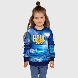Свитшот детский ВМФ, цвет: 3D-синий — фото 2