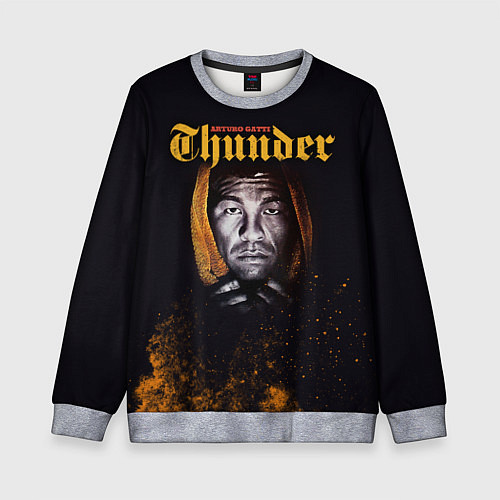 Детский свитшот Arturo 'Thunder' Gatti / 3D-Меланж – фото 1