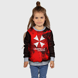 Свитшот детский UMBRELLA CORP, цвет: 3D-меланж — фото 2
