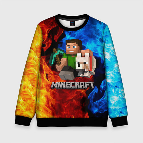 Детский свитшот MINECRAFT / 3D-Черный – фото 1