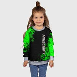 Свитшот детский MINECRAFT, цвет: 3D-меланж — фото 2