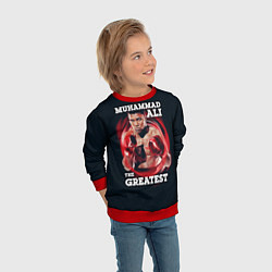 Свитшот детский Muhammad Ali, цвет: 3D-красный — фото 2