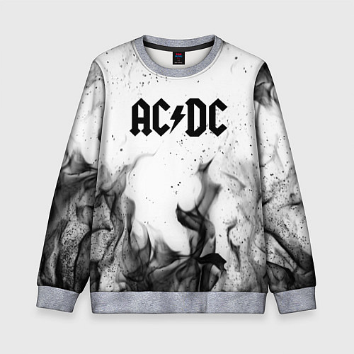 Детский свитшот ACDC / 3D-Меланж – фото 1